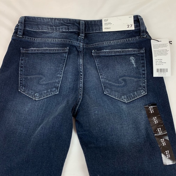 Silver Jeans Suki slim mid rise jeans frayed hem - Picture 7 of 11